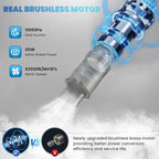 Handheld Vacuums Cleaner Equipped with Digital Display Portable Air Blower Car Vacuum 11000PA High Power Foldable 2in1 Brushless Motor Cordless Duster