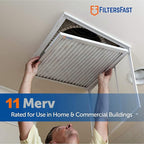 Filters Fast 18x30x1 Air Filter MERV 11, 1" AC Furnace Air Filters, Made in the USA, Actual Size: 17.75"x29.75"x0.75, 6 Pack