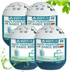 Air Magic Box, Indoor Air Purification Dust Removal Magic Box, Requires No Electricity, Silent Automatic Vacuuming, Long Lasting Fresh Air Gel 4.23 Oz for Any Corner (4PCS)