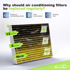 Engine and Cabin Air Filter Combo for 2019-2026 Silverado 1500＆Sierra 1500, 2021-2026 Tahoe＆Suburban＆Yukon, 2021-2026 Escalade Engine Air Filter Replacement Car Accessories CF11966 CA12405-2pack