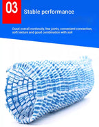 French Drain Pipe for Garden Lawn & Landscape, 8cm (3in) Perforated Fabric Drainage Pipe for Yard, Sidewalk, Construction Site - 25m (82ft) Soft Infiltration Solution