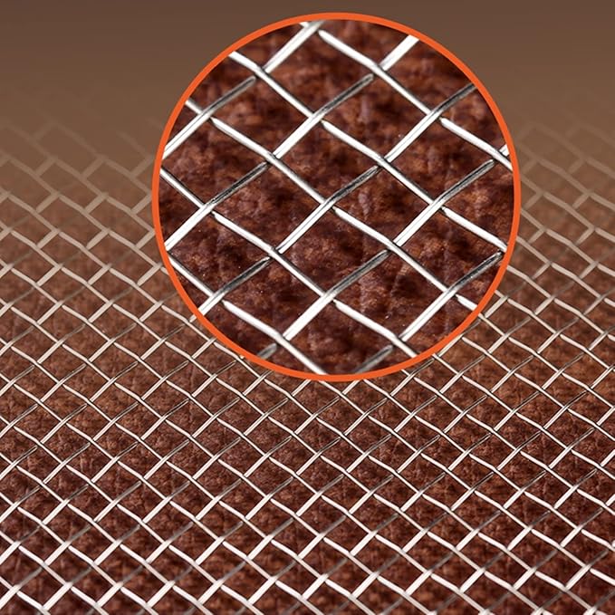 Stainless Steel Woven Wire Mesh, 304 Stainless Steel Insect Screen Mesh, 20 Mesh 120 Mesh Air Vent Mesh Metal Woven Wire Mesh for Vent, Filter, Window & Garden