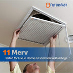 Filters Fast 18x20x1 Air Filter MERV 11, 1" AC Furnace Air Filters, Made in the USA, Actual Size: 17.75x19.75x0.75, 6 Pack