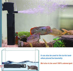 TARARIUM Aquarium Filter for 55-150 Gal. Tank Crystal 300GPH Biochemical Filtration Powerful Pump Submersible Internal Fish Tank Filters Large Tank Pond Clear Wavemaker Air Supply 4 in 1