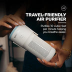 Raycon Portable Air Purifier, H13 Replaceable Hepa Filter, Adjustable Speeds, 2-in-1 Fragrance Diffuser and Air Purifier, Living Essentials (White)