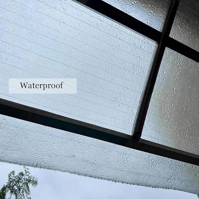 Glass Roof Pergola Polycarbonate Roofing Roll Polycarbonate Panels for Sunrooms, Open-Air Gardens, Greenhouses, Agricultural Use, Sheds(0.6x3m)