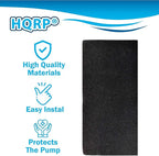 HQRP 4-Pack 18x10 Activated Carbon Filter Media Pad for Deep Blue Professional ADB41002 Carbon Pad Replacement (Cut to fit)