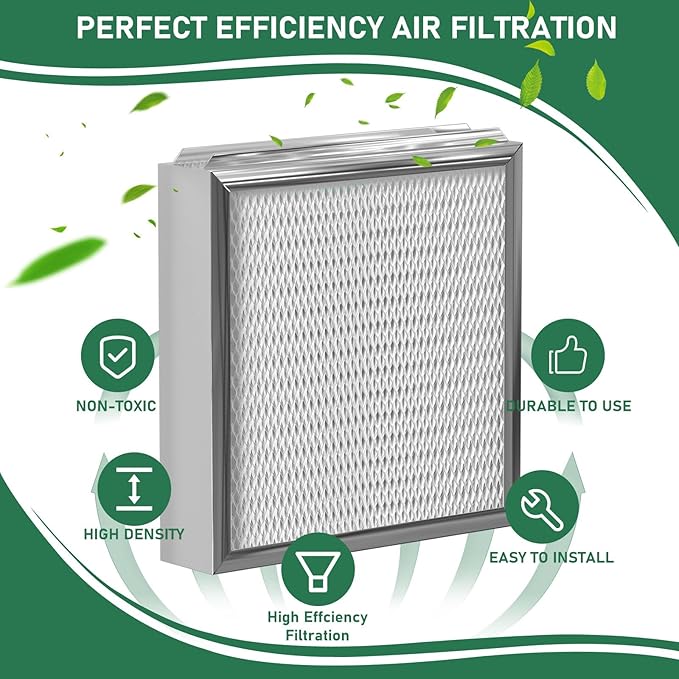 Carmerny 990-13 Humidifier Vapor Water Pad Filter Compatible with GeneralAire 990-13 G13 Humidifier Replacement Evaporator Pad Media Filter for Models 709 990 1040 1042 1137 SL16, GFI #7002, 4-Pack