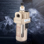 3/8" Compressed Air Line Filter, Air Compressor Drain Oil Mister Water Moisture Trap Separator AL3000-03