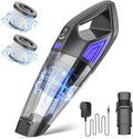 Handheld Vacuum Cordless Cleaner,Powerful Portable and Dust Buster Hand Vcauum Rechargeable with Large-Capacity Battery for CarPetOfficeHome (Mixed Colors) (Dark Blue)