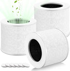 3 Pack Core Mini Replacement Filter, 3-in-1 H13 Grade Compatible with LEVOIT Air Cleaner, Part No. Core Mini-RF (3 Filter and 6 Fragrance Sponge)