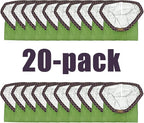20 Pack 107666 Micro Filter Bags Compatible with ProTeam GoFit 3 Backpack Vacuum Cleaner,3 Quart Backpack Vacuum Bags