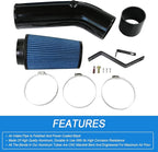 Oiled Cold Air Intake 7.3 Diesel Kit Air Intake Pipe With Oiled Filter Replacement For Ford F250 F350 F450 Super Duty 7.3L Power stroke Diesel 1999.5-2003 (1999.5-2003 F250 F350 F450 7.3L Diesel)