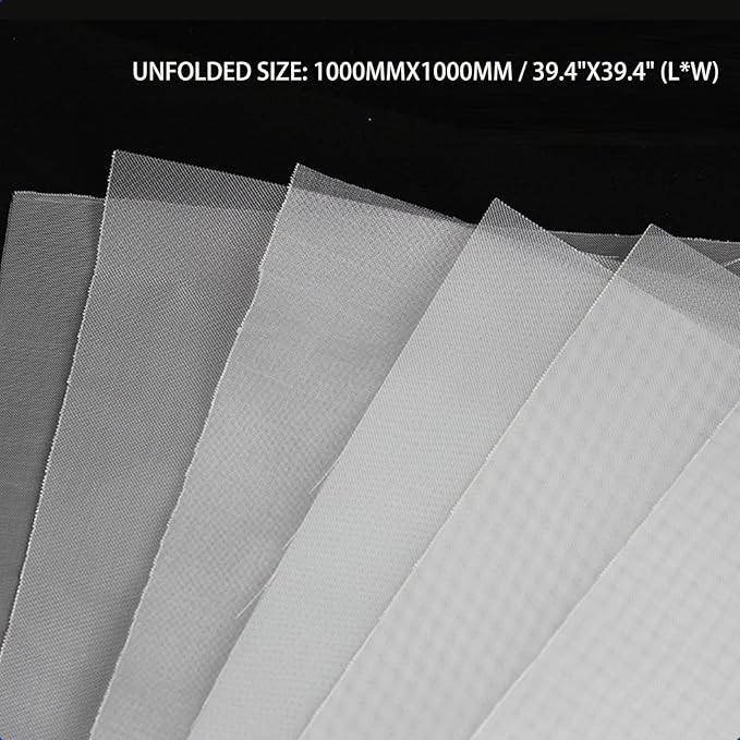 150 Mesh Nylon Filter (39" x39 ") –100 Micro Fine Mesh for Paint, Home Brewing & Dust Filtration