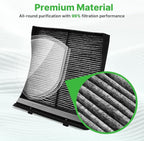 Engine+Cabin Air Filters Fit for Crosstrek 16-17, Forester 09-18, Impreza 08-16, WRX 13-21, XV Crosstrek 13-15 Engine Air Filter Replacement Cabin Air Filter Accessories# 16546AA090 CF10930