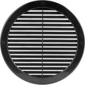Vent Systems 8" Inch (Opening Dimensions) - Pack of 50 - Black Soffit Vent Cover - Plastic Round Air Vent Grille - Built-in Mesh Screen - HVAC Register Louver for Bathroom, Home, Kitchen