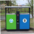 DECHOUS 1set Self-Adhesive Garbage Sorting Label Stickers of Waste Container Decals PVC Decals for Classification Office Outdoor Use