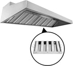 New Star Foodservice 54361 Stainless Steel Hood Filter, 20" W x 16" H, Set of 6