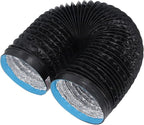 Respicefinem 7in Dryer Vent Exhaust Duct Hose Thickened PVC Aluminum Foil 6 56ft Flexible Insulated Air Ducting For Kitchens Greenhouses HVAC And Grow Rooms