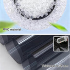 Curtain Patio Enclosure with Zippe, Heavy Duty PVC Transparent Tarpaulin Side Panels, Outdoor Clear Tarp Curtains for Porch, Pergola, Gazebo, Balcony, Patio(1.7x2.5m)