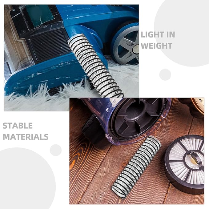 NUOBESTY Vacuum Cleaner Replacement Hose and Waste Tube for V1/vh1704, 2pcs Vacuum Attachment Hose with Soft Electric Brush Connector for Indoor Cleaning