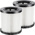 DCV581H DCV580H Vacuum Filter for DEWALT 20V MAX Shop Vac Cleaner Cordless and Corded Portable 2 Gallon Wet Dry Vacuum, Washable and Reusable Hepa Replacement Filter, 2 Pack