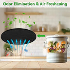 12 Pack Charcoal Filters for Compost Bucket, 6.7 Inch Compost Filters for Countertop Bin, Activated Carbon Replacement Filters for Kitchen Compost Bins, Home Bucket Compost Bin Refill, Round (12)
