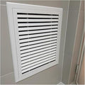 23.6x23.6 Return Air Filter Grille Vent Cover Removable, Louvered Access Panel for Drywall, Decorative Aluminum Air Vent Covers with Pre-Filter for Home Ceiling(550x550 mm/21.7x21.7 in)