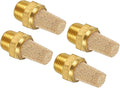 MECCANIXITY 4pcs Male Air Pneumatic Mufflers 1/8" NPT Male Sintered Bronze Muffler Air Line Fittings for Pneumatic Tool and Industrial Machinery