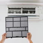 Air Conditioner Dust Filter Screen for Indoor Unit, Plastic Mesh AC Accessory, Hanging Design for Central Cooling Systems, Protects Air Outlet from Dust Buildup(29.2X29.2cm)