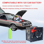 Pcp Air Compressor,Built-in Converter/Water-Oil Filter,Auto Stop,Oil/Water Free,Unique Vertical+Wire Spool Portable Design,Powered by Car 12V DC or Home 110V AC for Paintball/Scuba Tank