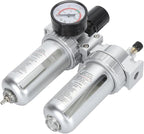 Compressed Air Line Filter, Oil Trap Separator Efficient 1/4inch Interface Aluminum Alloy Filter for Teaching Laboratory
