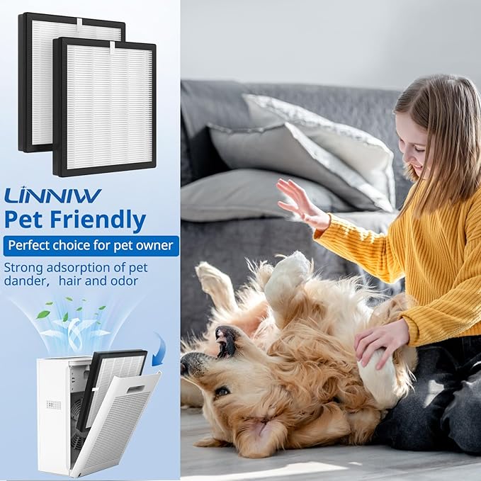 G3 Air Purifier Replacement Filter for AMEIFU, Compatible with AMEIFU G3 Sferf-30 (FXAP2W) For VEWIOR A3 For Tailulu HQZZ-260 3-IN-1 HEPA, 2 Pack