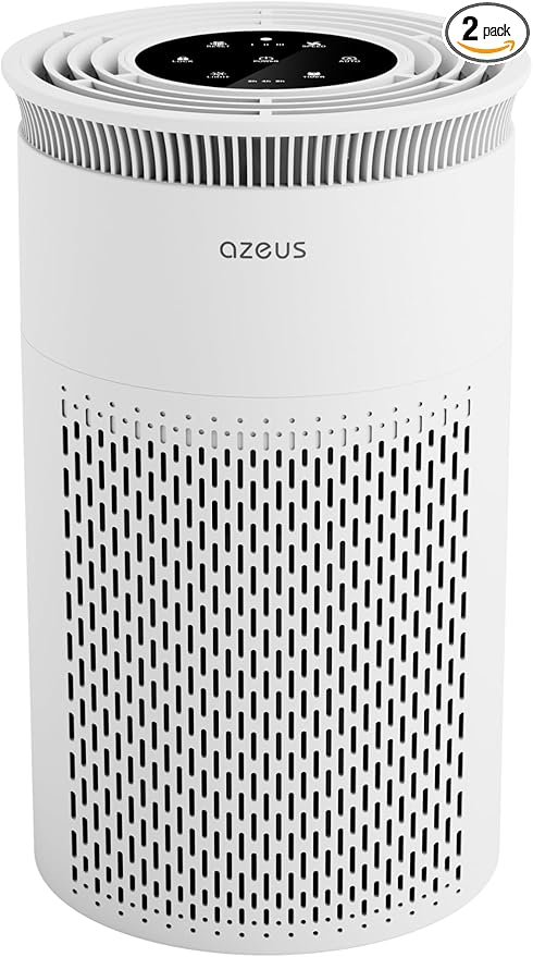 AZEUS Air Purifier New Version C8 (2, White)