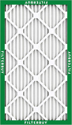 Filterbuy 10x20x1 Air Filter MERV 8 Essential Dust & Allergy Defense (5-Pack), Electrostatic Pleated HVAC AC Furnace Filters Replacement, Made in USA (Actual Size: 9.50 x 19.50 x 0.75)