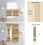 Light Brown Wood Grain Living Room Curtains 84 Inch Length, Window Curtains Tab Top, Western Farmhouse Barn Door Light Filtering Window Treatments Drapes 52"x84" 2 Panel