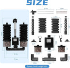 Aquarium Sponge Filter 15-55 Gallon Fish Tank Filter, Electric Power Double Sponge Filter, Quiet Small Low Flow Foam Filter for Fish Tank Betta Shrimp, Intake Dual Sponge Filter Kit w/Bio Balls &Pump