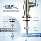 APEC WATER | Reverse Osmosis Water Filter, Alkaline 6-Stage RO System, pH+ Remineralization for Natural Spring Taste, Under Sink Filter WQA Certified to Remove 1K+ Impurities, 90 GPD - RO-PH90