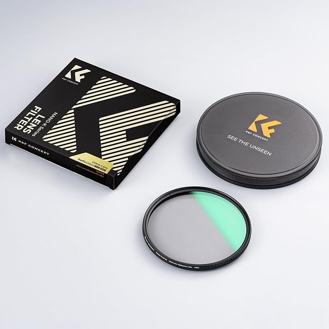 K&F CONCEPT 95mm Ultra-Low Reflectivity Polarizers Filter, 28 Multi-Layer Coatings Ultra-Slim HD Circular Polarizing Camera Lens Filter (Nano-X Series)