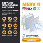 BNX TruFilter 20x20x2 Air Filter MERV 11 (4-Pack) - MADE IN USA - Allergen Defense Electrostatic Pleated Air Conditioner HVAC AC Furnace Filters for Allergies, Dust, Pet, Smoke, Allergy MPR 1200 FPR 7