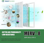 14x30x1 Air Filter 4 Pack, MERV 8 Pleated Dust Defense Air Filters Replacement Air Conditioner HVAC AC Furnace Filter, Durable and Lightweight