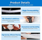 2" Thick Koi Pond Filter Pad, 24" x 56" Fish Pond Filters for Outdoor Ponds, Pond Filter Media, Pond Filter Material, White Bulk Roll-Cut to Size-Fit for Aquarium Filter Floss