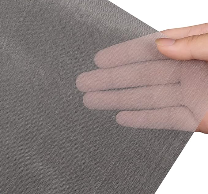 Stainless Steel Woven Wire Mesh 304 Stainless Steel Insect Screen Mesh, 20 Mesh 120 Mesh Air Vent Mesh Metal Woven Wire Mesh for Vent, Filter, Window & Garden