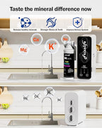 Frizzlife Reverse Osmosis Water Filter - Alkaline Mineral pH+, NSF/ASNI 58&53&42&372 Standard, 600GPD Tankless RO Reverse Osmosis System, Under Sink, 2:1 Pure to Drain, Reduce FPAS/PFOA, PD600-TAM3
