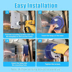 HVAC UVC Light Air Purifier 72W System with Energy Saving Airflow Sensor and 2 16-inch Bulbs for HVAC Systems in Homes, Offices, Schools, etc