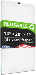 Reair 14x20x1 Air filter, Washable and Reusable Air Filter 14x20x1 for AC HVAC Furnace, MERV 8 Air Filters Machine Washable & Dryer Friendly, AC Furnace Air Filter