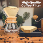 Teling 1200 Count Coffee Filter #2,cone Filters Bulk Disposable Natural Paper 2-4 Cup,natural Paper Unbleached Coffee Accessories for Pour over and Drip Maker
