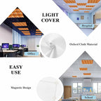 Tropical Plant Cactus Fluorescent Light Covers 2 Pack Western Cowboy Horse Sunset Deserts Orange Magnetic Fluorescent Ceiling Lights Filters for Office Classroom Home Drop Ceiling 4x2 Feet