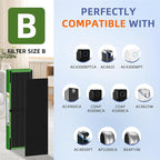 FLT4825VO HEPA Toxin Absorber Filter B Replacement Compatible with G-Guardian Air Purifiers AC4825 AC4825E AC4825W AC4300 AC4800 AC4900 AC4850,2 H13 True HEPA Filters+8 Carbon Pre-Filters