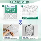 2 Pack Updated 6x6x1Air Filter, pertain Merv 8 HVAC Pleated A/C Furnace Filters (Actual Size: 5.75.5x5.75.5x0.75)